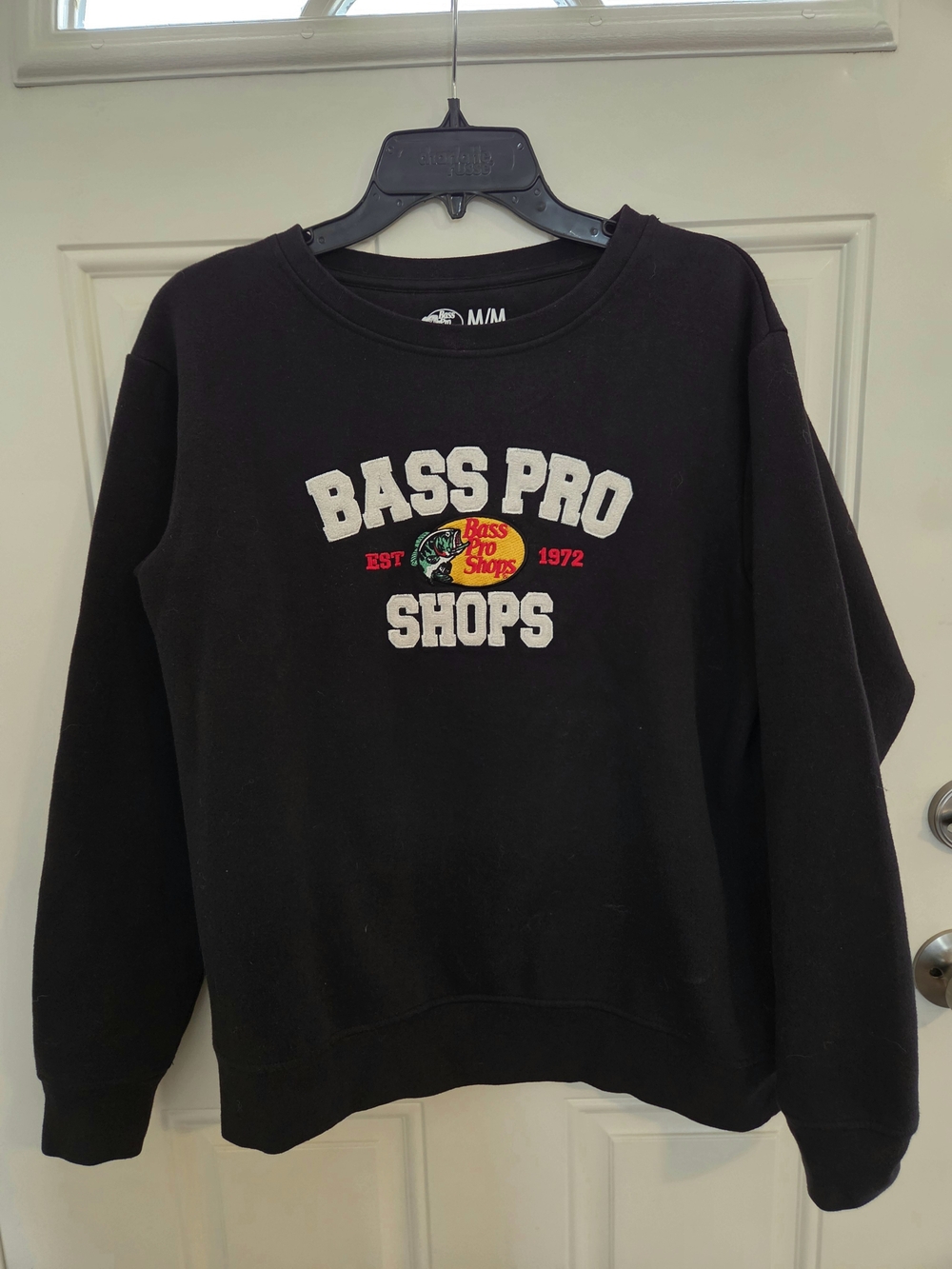 Bass Pro Shops Black Crewneck with Color Logo